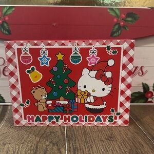 Hello Kitty Happy Holidays sign art